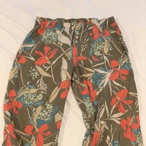 Floral pajama pants